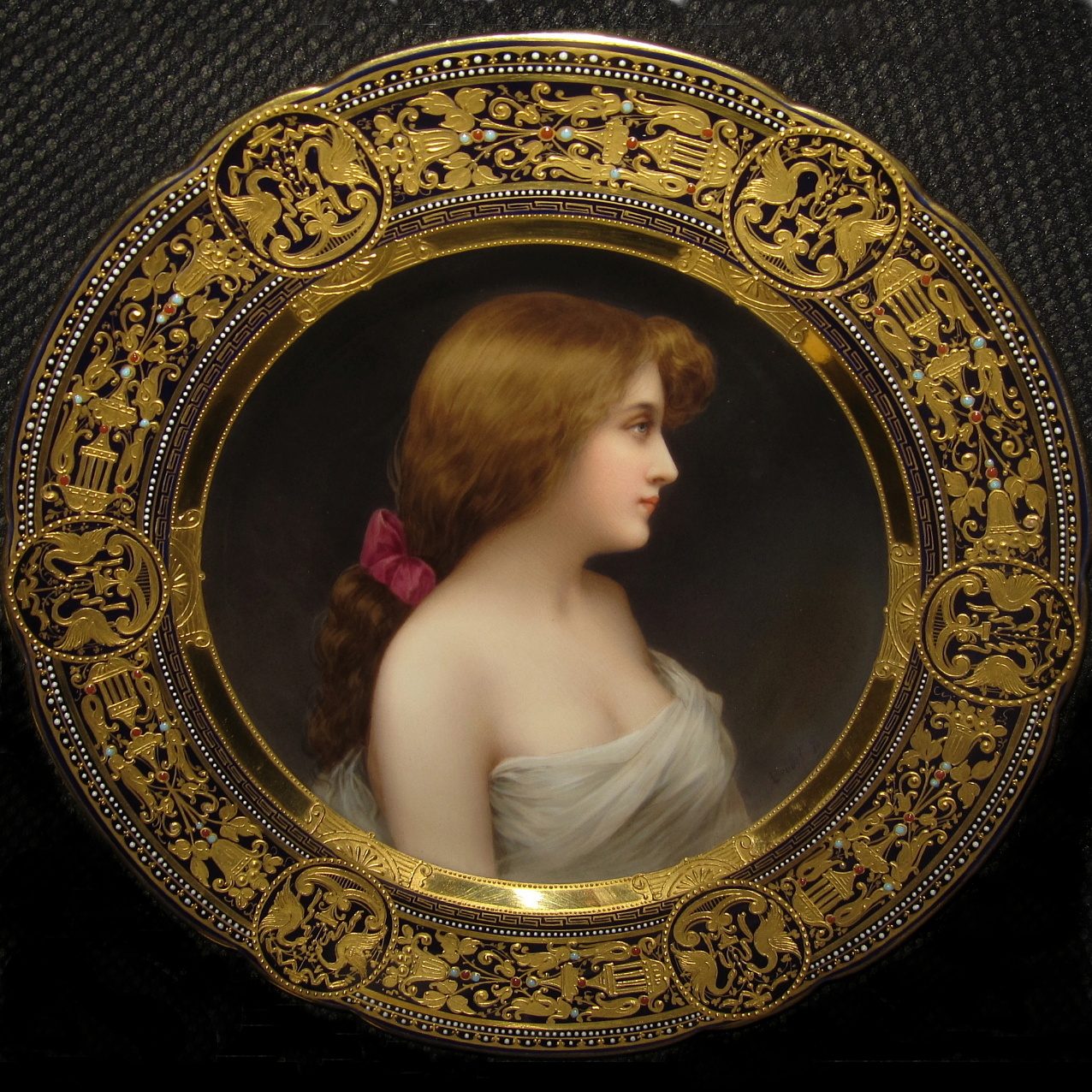 Royal Vienna Plate "Gioventu" (Youth) by Wagner