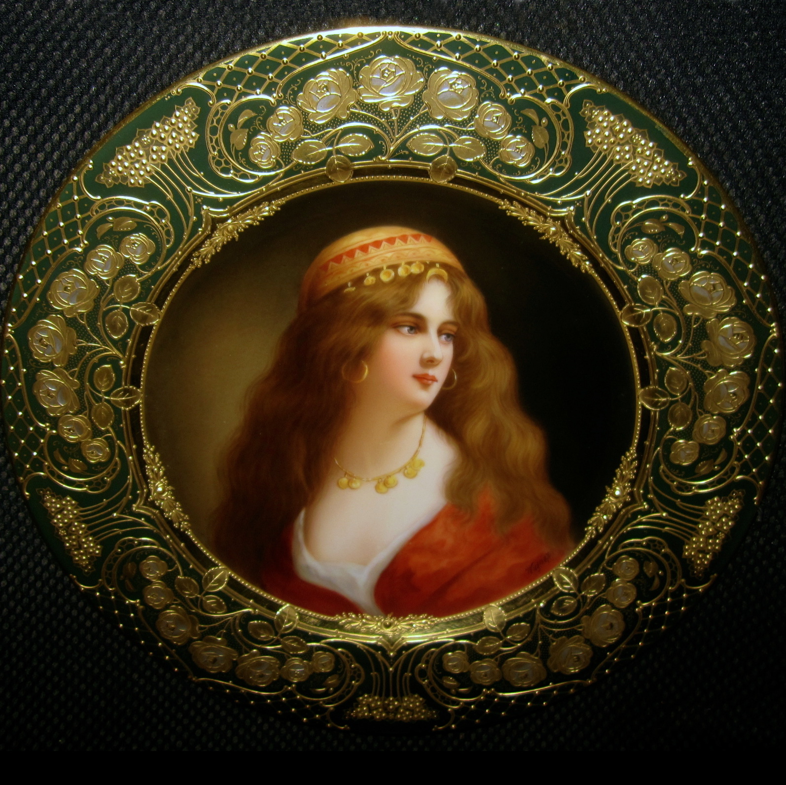 Royal Vienna portrait plate Favorite