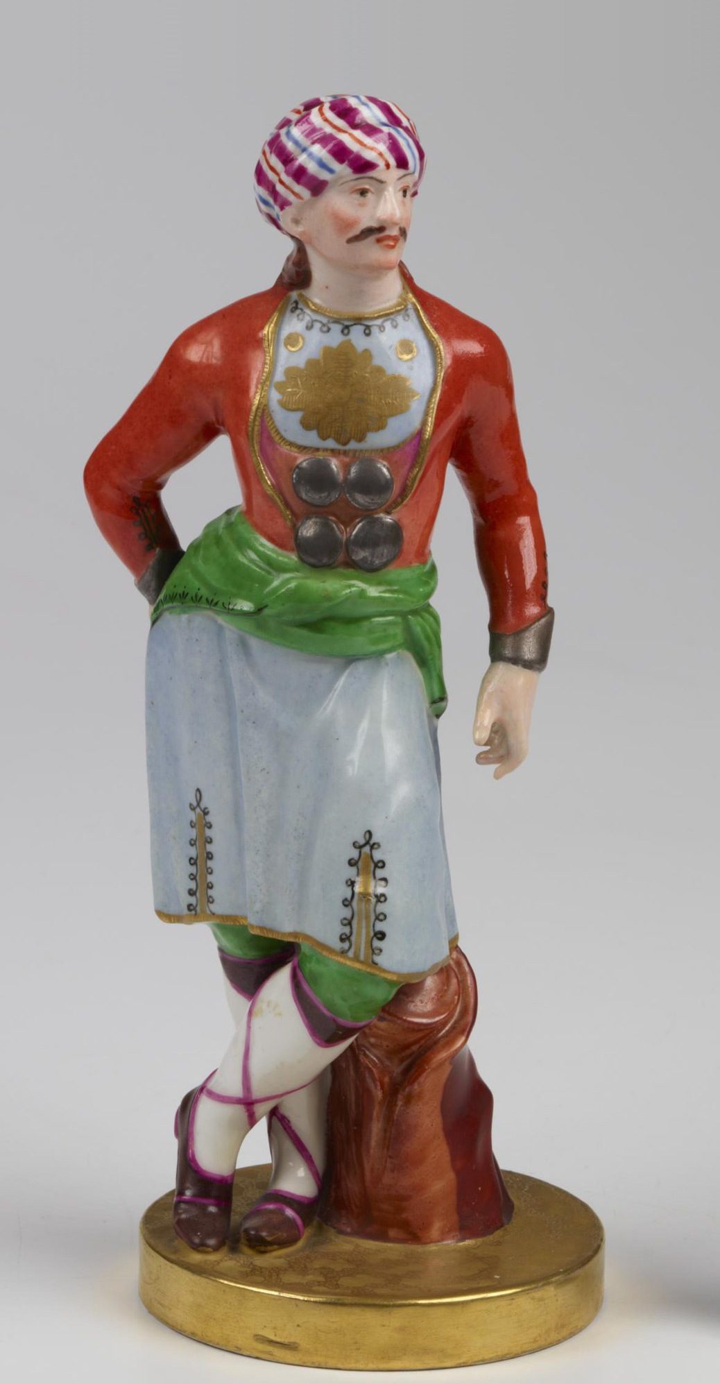 Russian Imperial Porcelain Factory figure of Greek peasant from outskirts of Athens