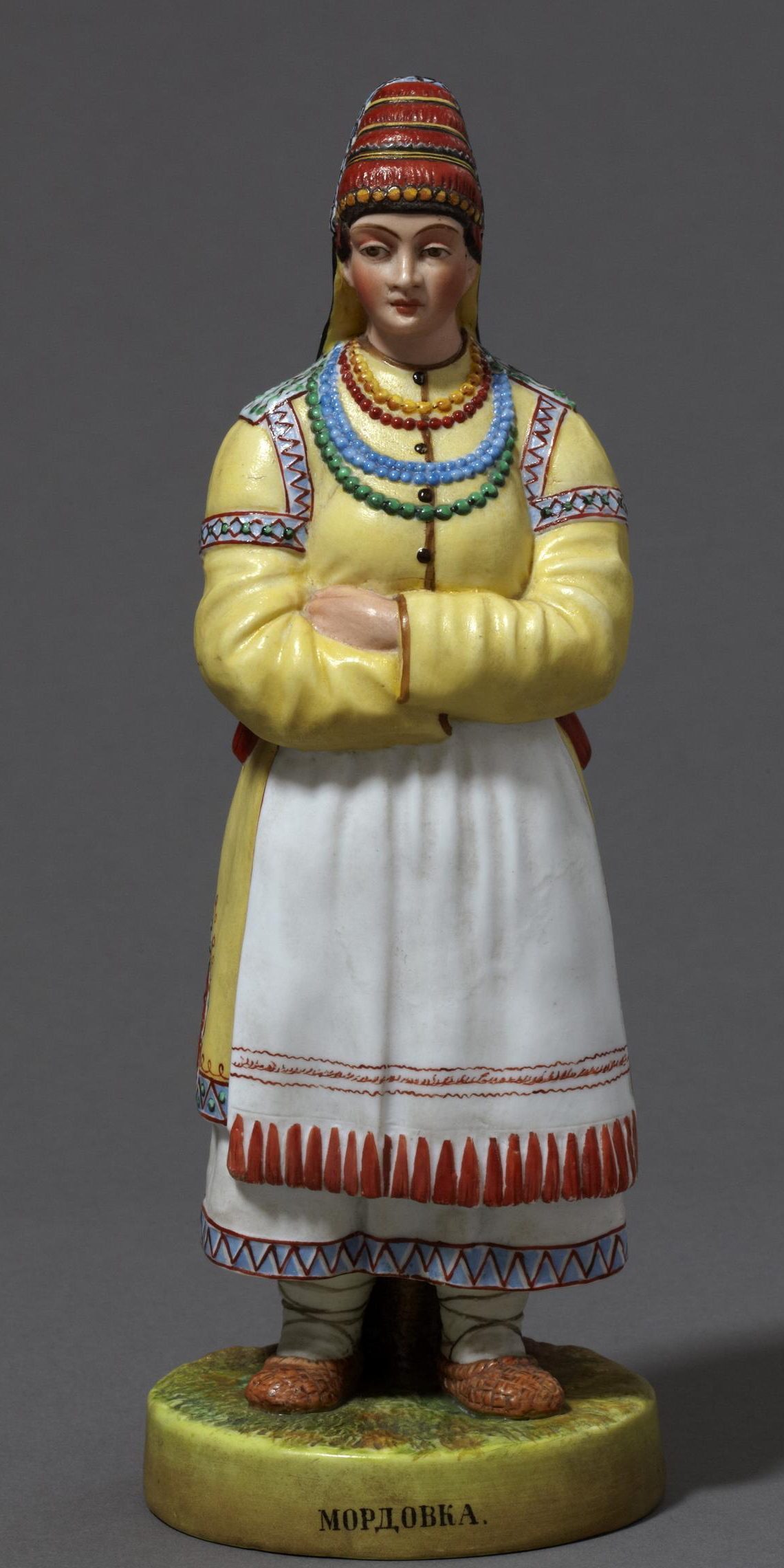 Gardner porcelain figure Mordovka from Peoples of Russia series