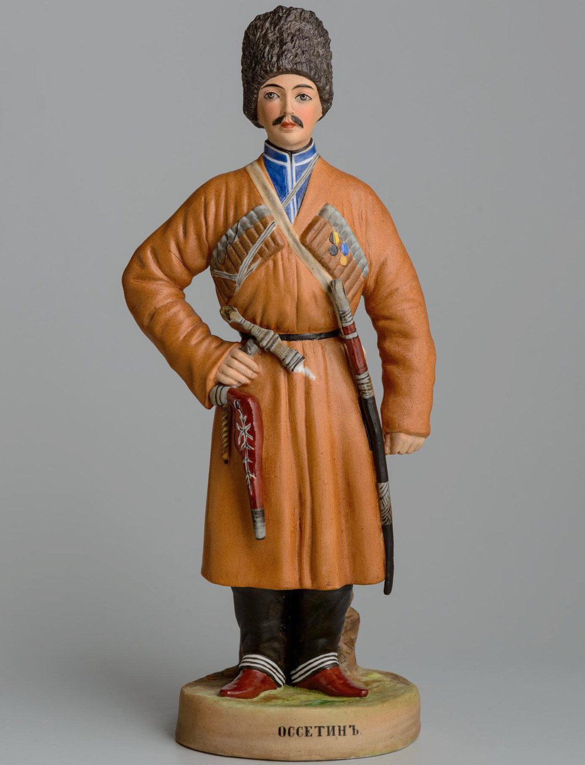 Gardner porcelain figure Osetin from "People of Russia" series