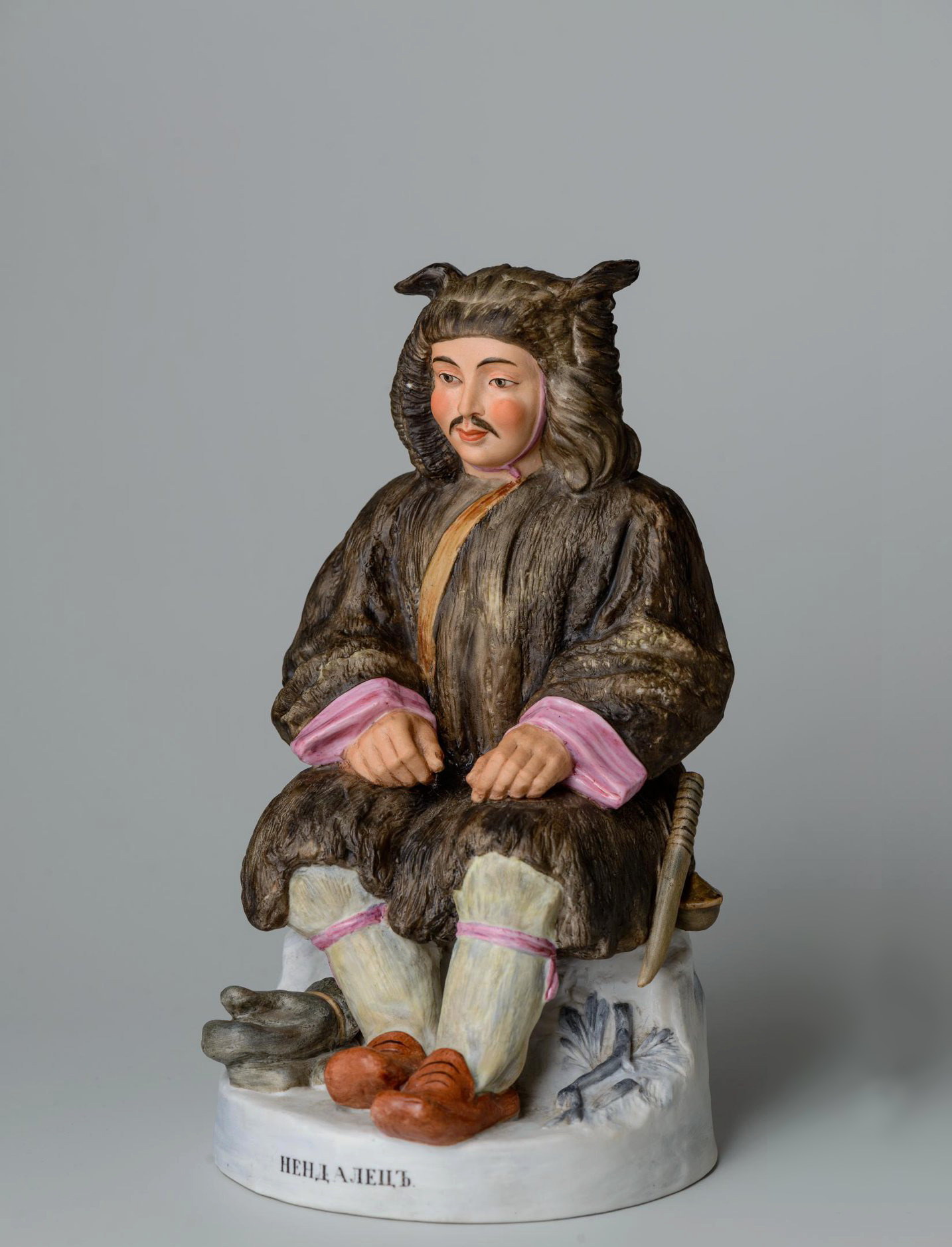 Gardner / Kuznetsov bisque porcelain figurine Nendaletz from "Peoples of Russia" series
