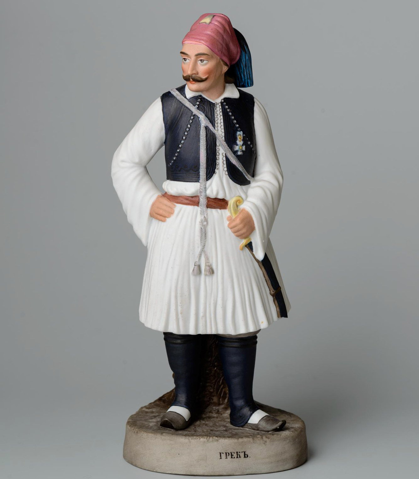 Gardner porcelain figure Greek from Peoples of Russia series