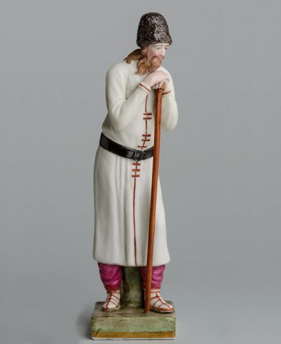 Russian Gardner porcelain figure of Bukovinian. 1810s