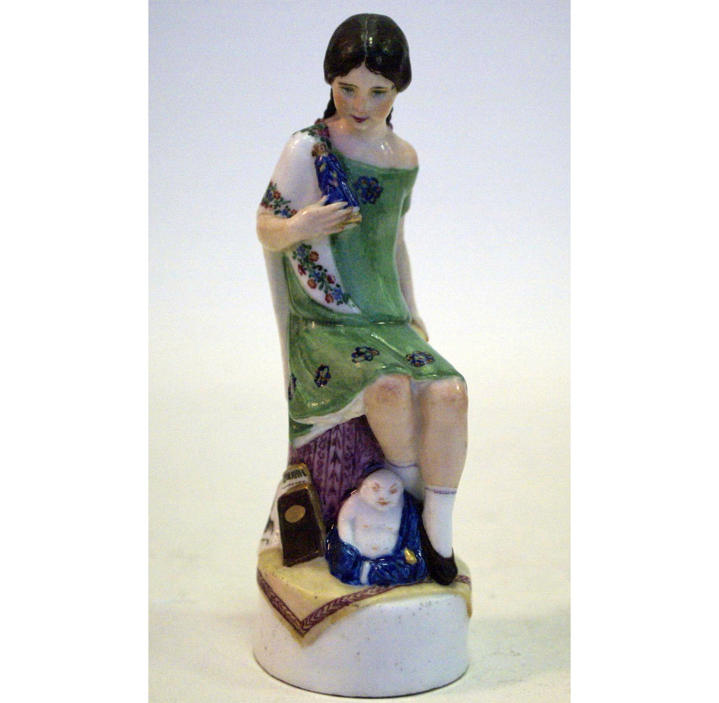Soviet porcelain figure "Girl with presents" Danko