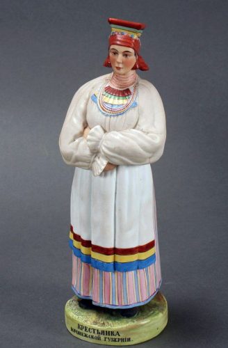Gardner porcelain figure Voronezh Peasant Woman from "Peoples of Russia" series