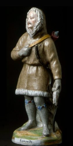 Russian Imperial Porcelain Factory figure "Samoyed Man" by Rachette