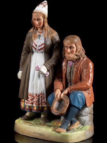 Gardner Porcelain Figural Group Estonians Peoples Of Russia