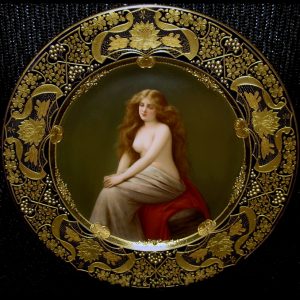 Royal Vienna Portrait Plate Solitude By Wagner After Asti