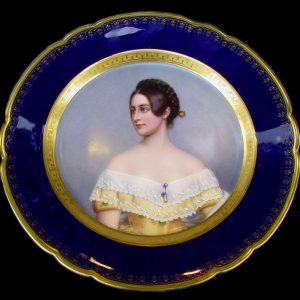 Royal Vienna Portrait Plate Emilie Milbanke After Stieler