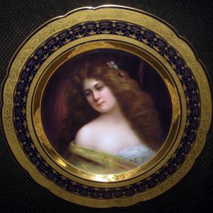 Royal Vienna portrait plate Lassitude