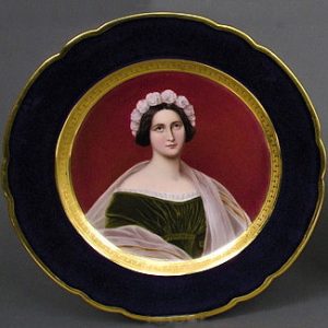 Royal Vienna Portrait Plate After Stieler Of Josepha Conti By Thallmaier