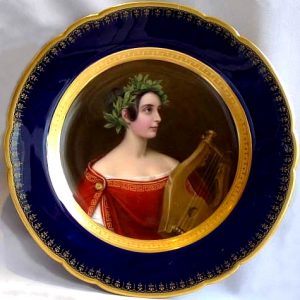 Royal Vienna Portrait Plate After Stieler Of Lady Theresa Spence By Thallmaier