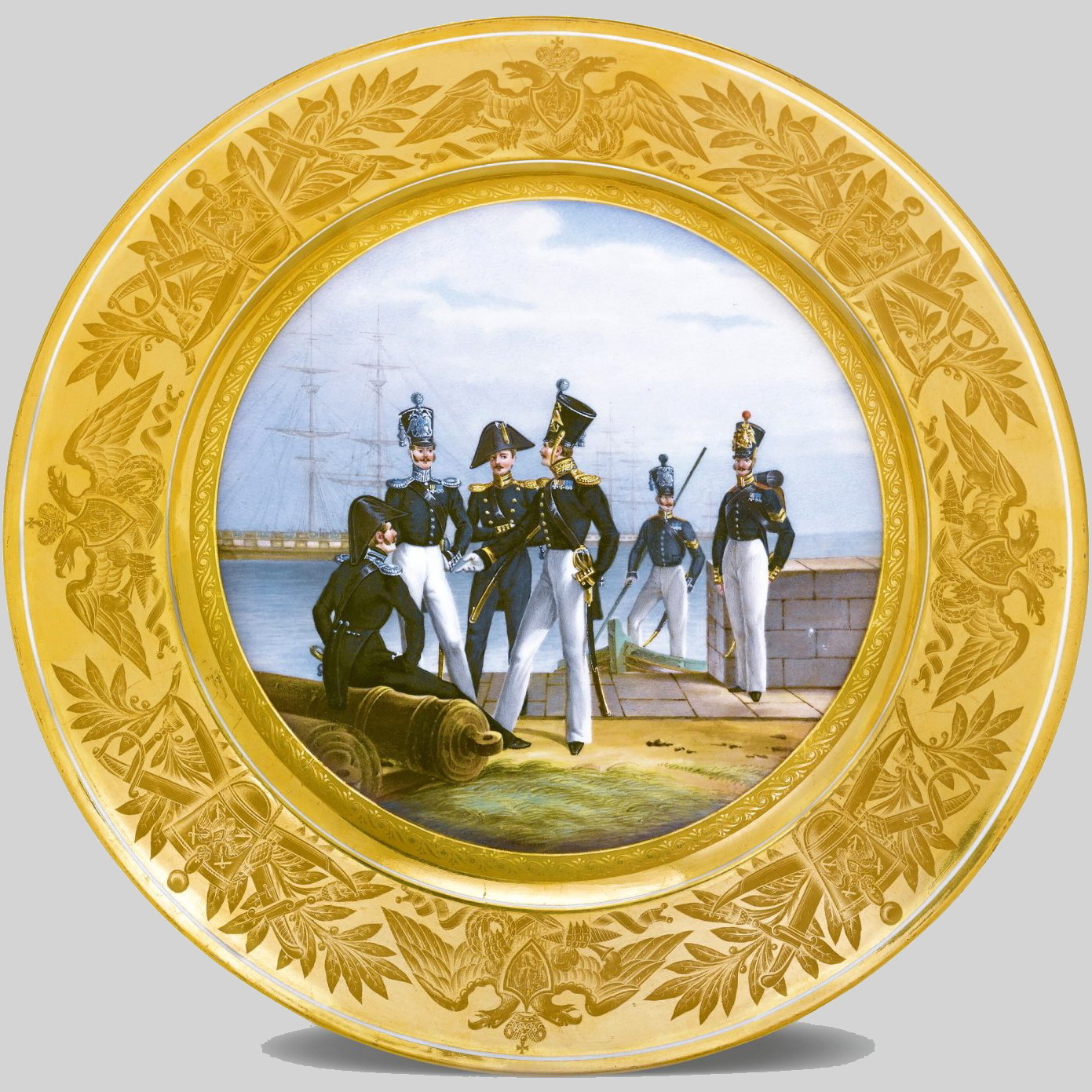 Военная тарелка ИФЗ золотой серии “Гвардейский Экипаж”