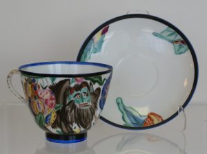 Soviet Porcelain Cup Saucer Shchekotikhina-Pototskaya "Beast"