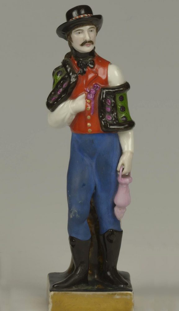 Russian Gardner porcelain figure of Hungarian peasant