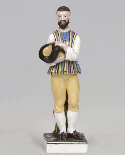 Gardner porcelain figure of Hungarian Jew. Russian porcelain. 1810