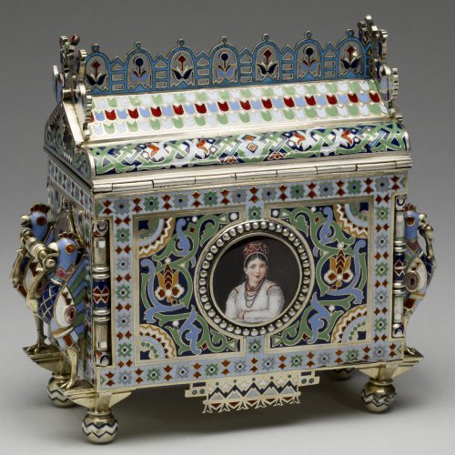 Russian Silver Enamel Box Ovchinnikov 03 3
