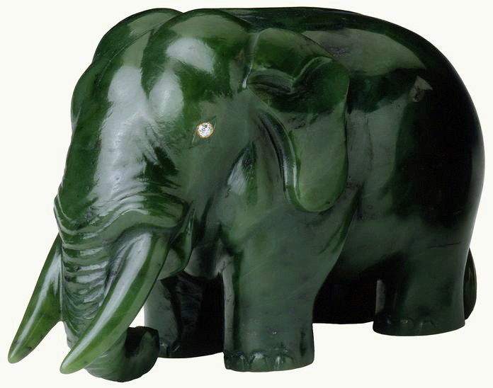 Nephrite elephant