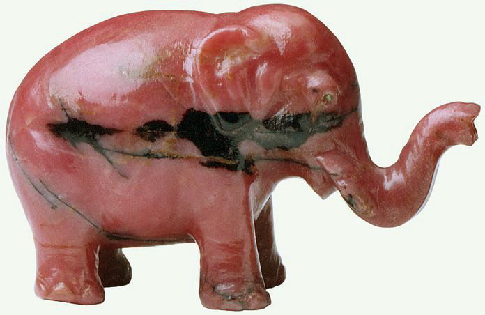 Rhodonite elephant