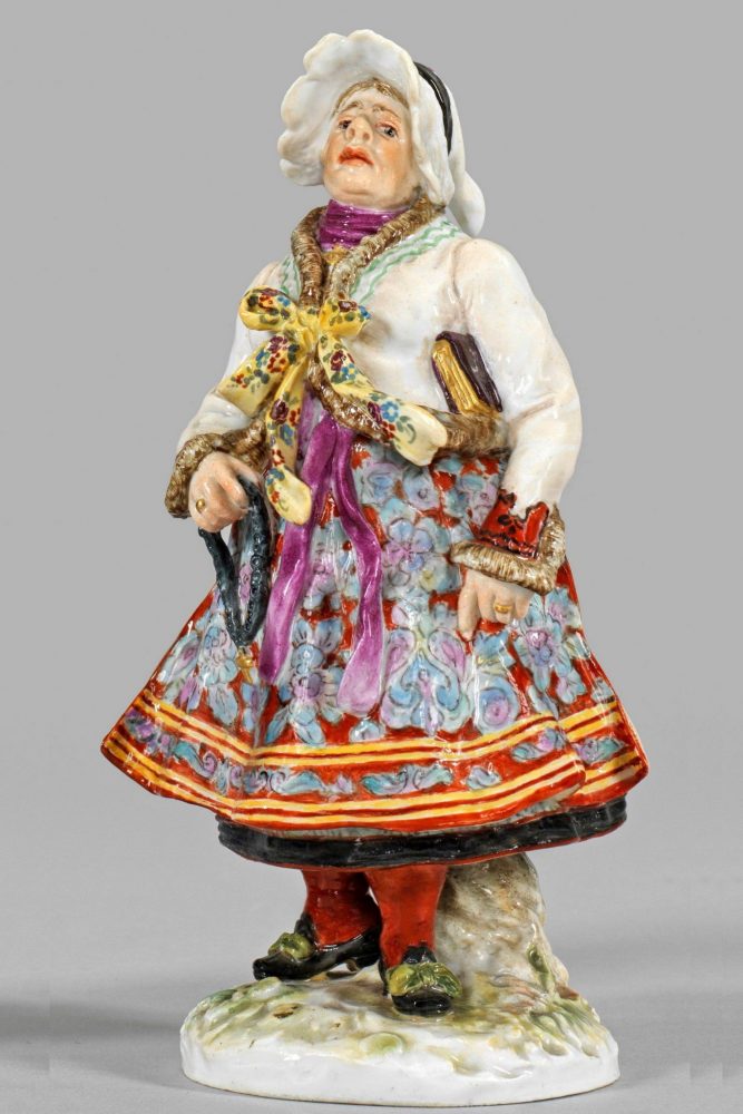 Meissen model number Q190V from the series of 25 figurines in Traditional German Costumes