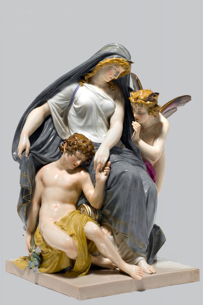 Meissen allegorical figural group "Night". Model number H 191