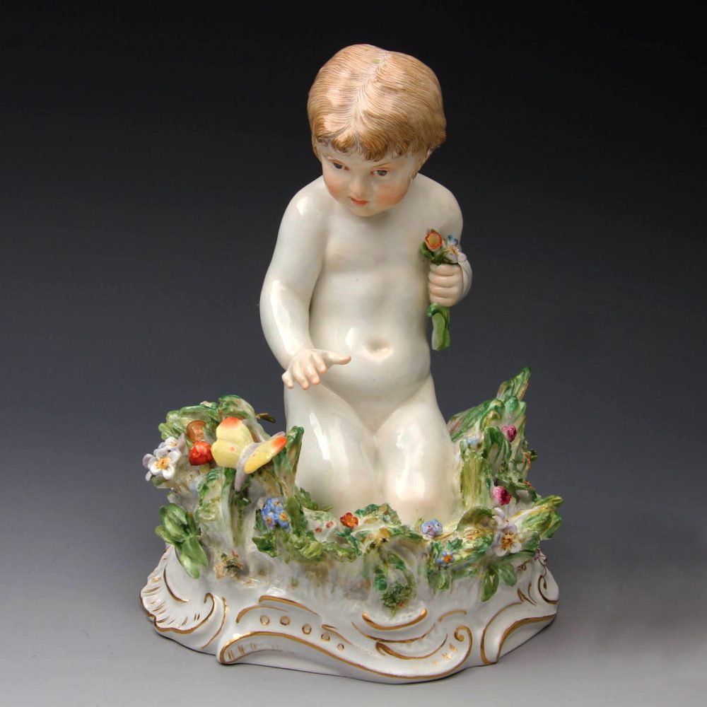 Meissen R166 Cherub With Butterfly