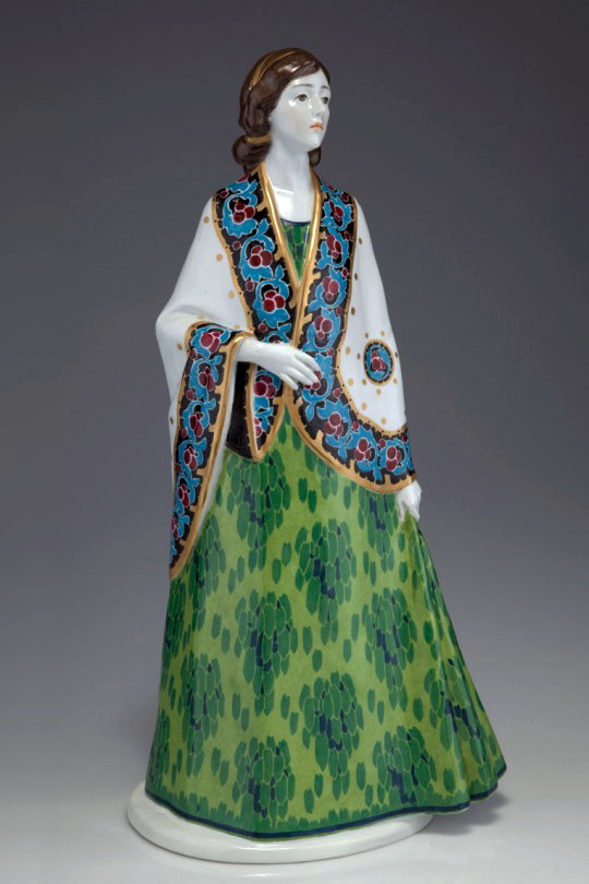 Meissen figure of a lady by Eichler. Model A281