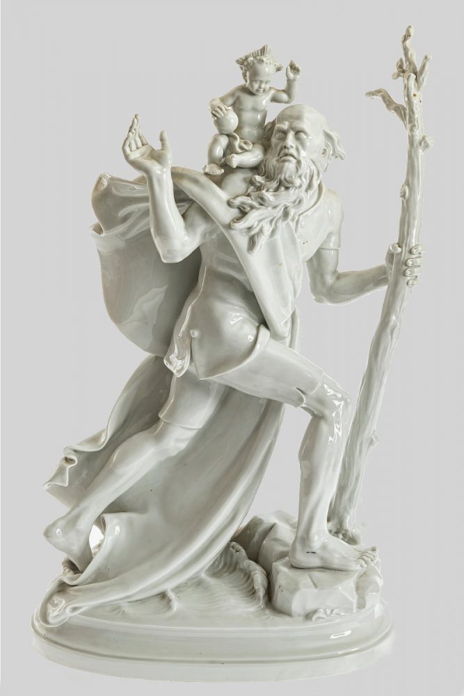 Meissen A1200 St Christopher By Ludwig Nick
