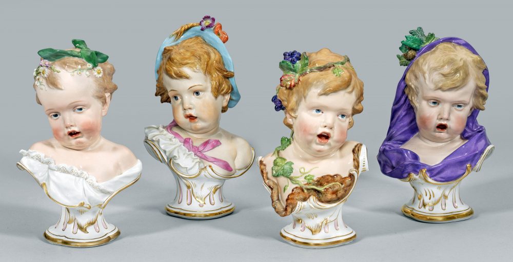 Meissen K175 K176 K177 K178 Busts Schwabe