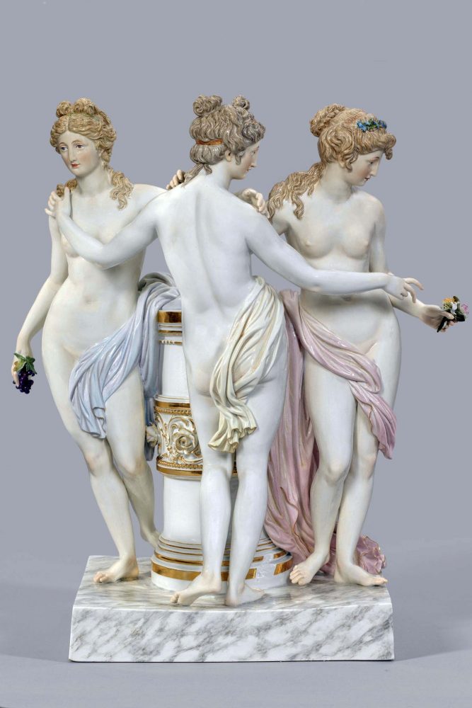 Meissen H71 The Three Graces Figural Group