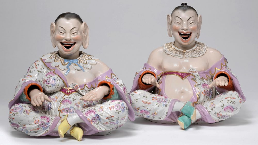 Meissen nodding pagoda figures