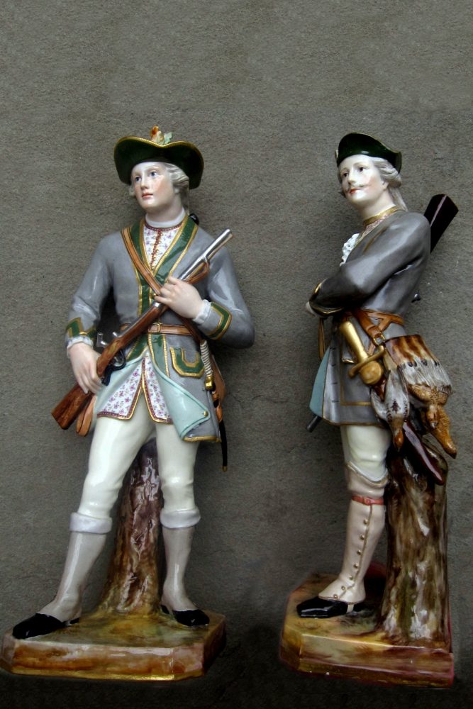 Meissen H182 H183 Hunters