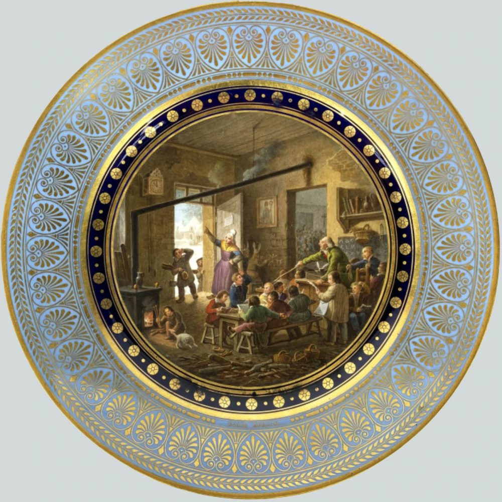 Sevres Plate Agronomique Service 08