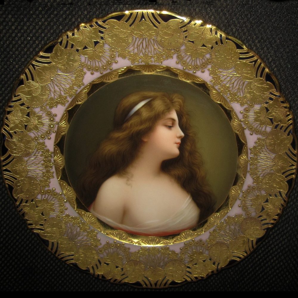 Royal Vienna portrait plate Unschuld by Wagner after Asti