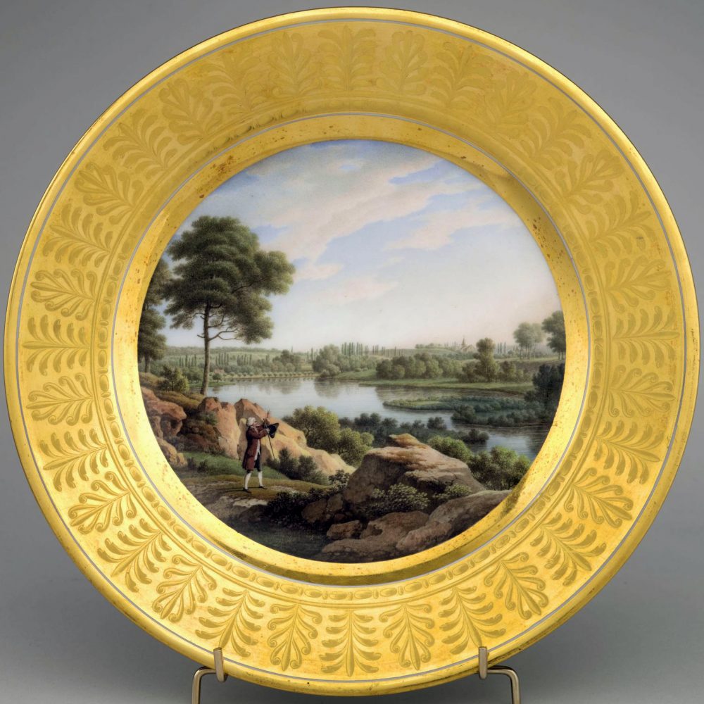 Sevres Porcelain Plate Marli Dor 41a View
