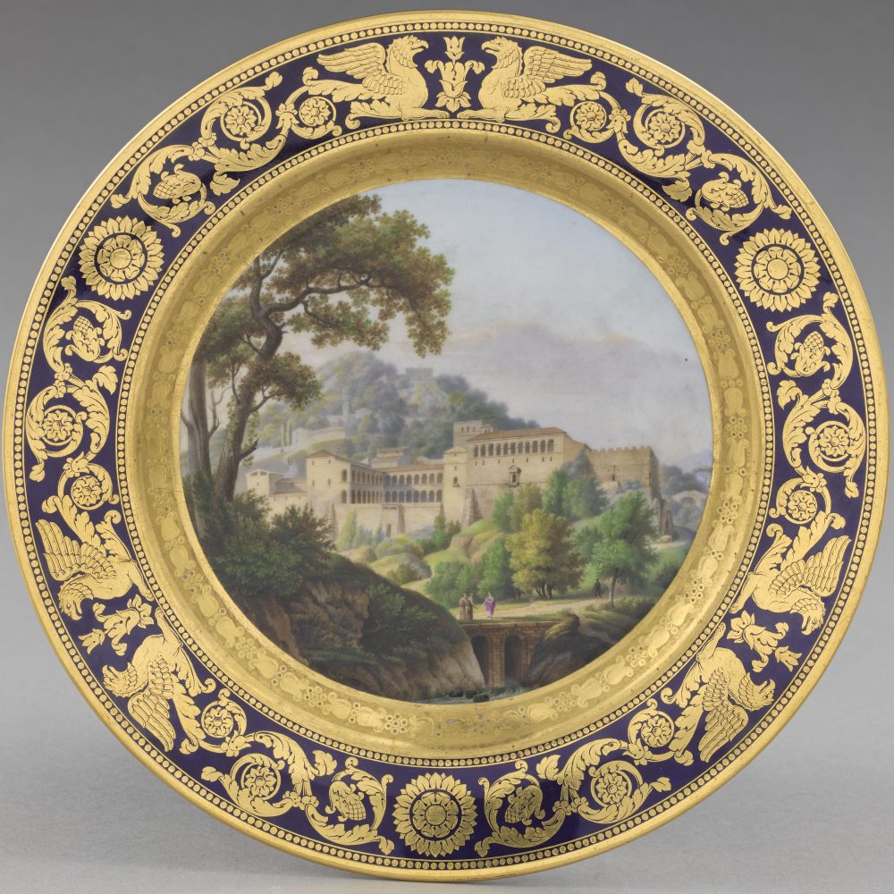 Sevres Plate 02 Service Des Vues Diverses Alpino