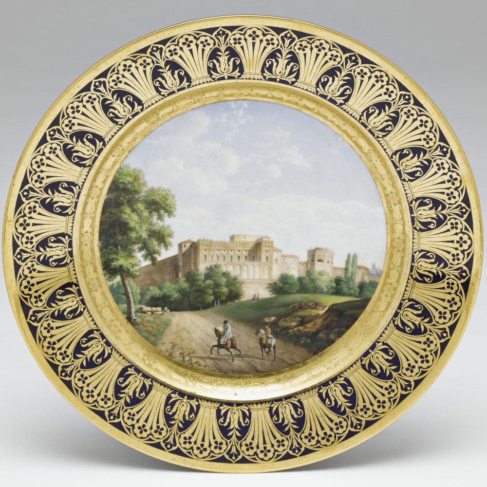 Sevres Plate 08 Service Des Vues Museum Du Belvedere A Rome