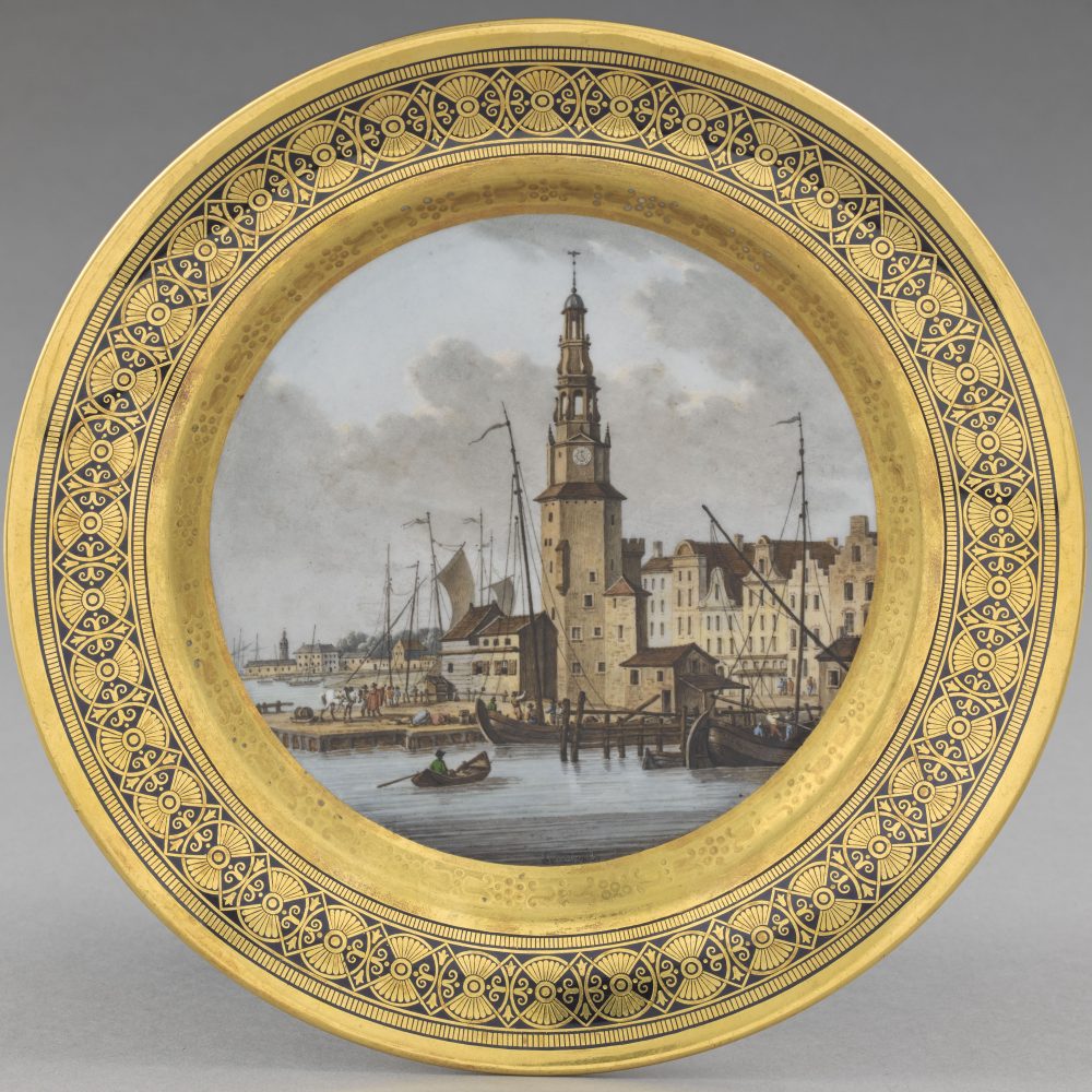 Porcelain. Assiette. Swebach