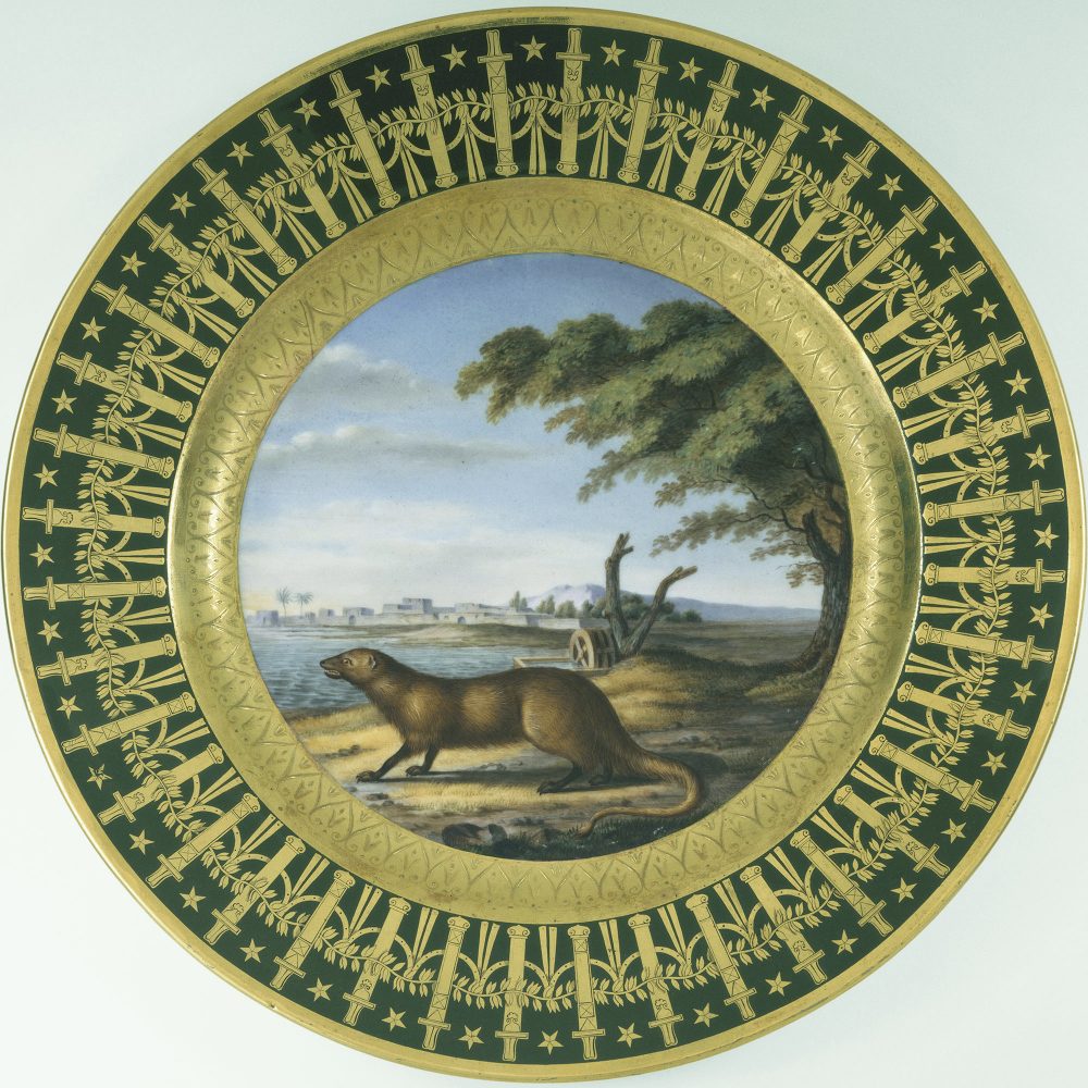 Sevres Plate 22 Service Particulier De Lempereur Egyptian Mongoose