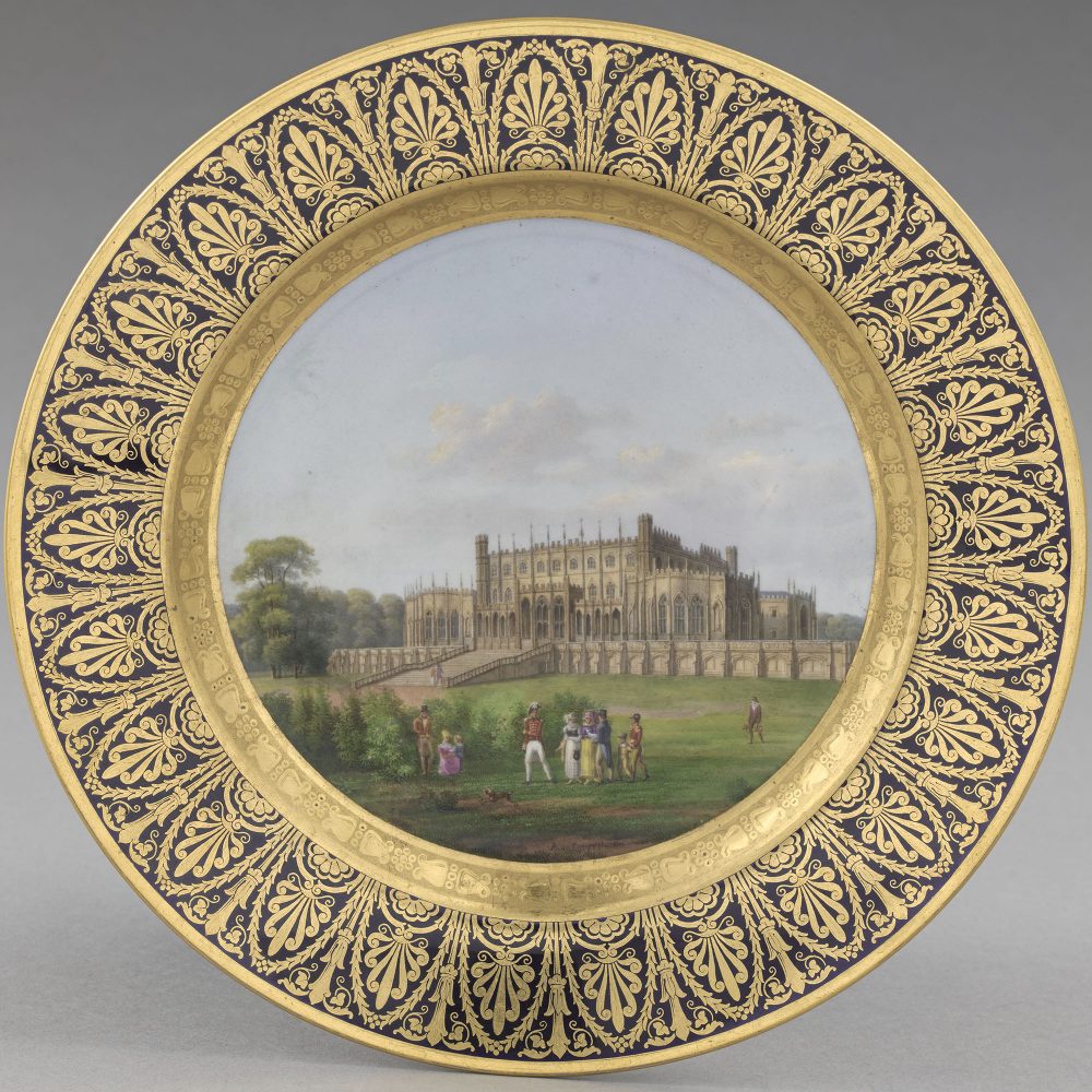 Sevres Plate 45 Service Des Vues Diverses Eaton Hall