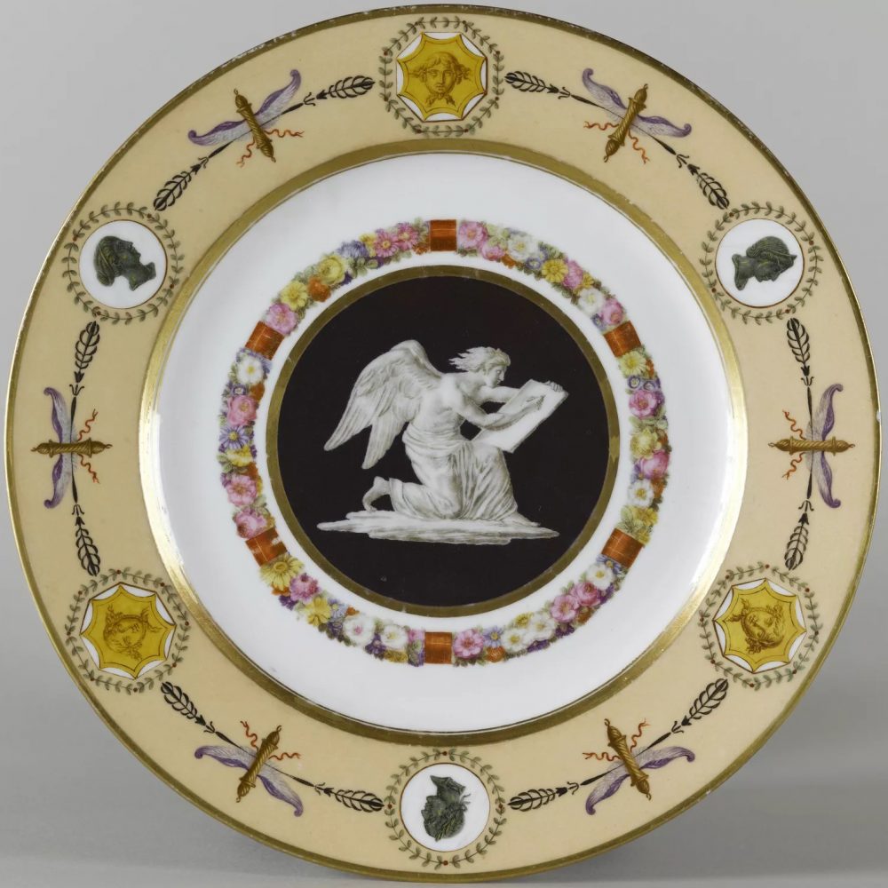 Sevres Plate Fond Nankin Figures Service 01