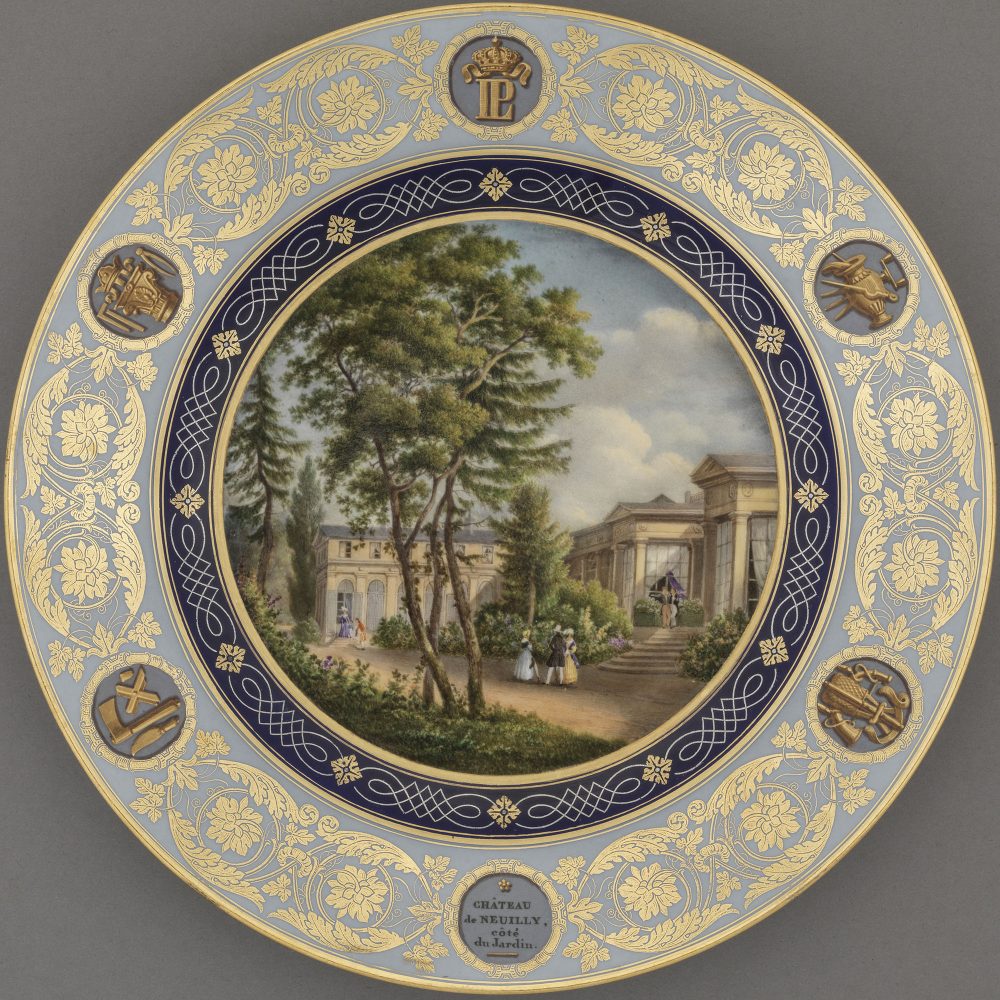 Sevres plate - Service Historique - Chateau de Neuilly