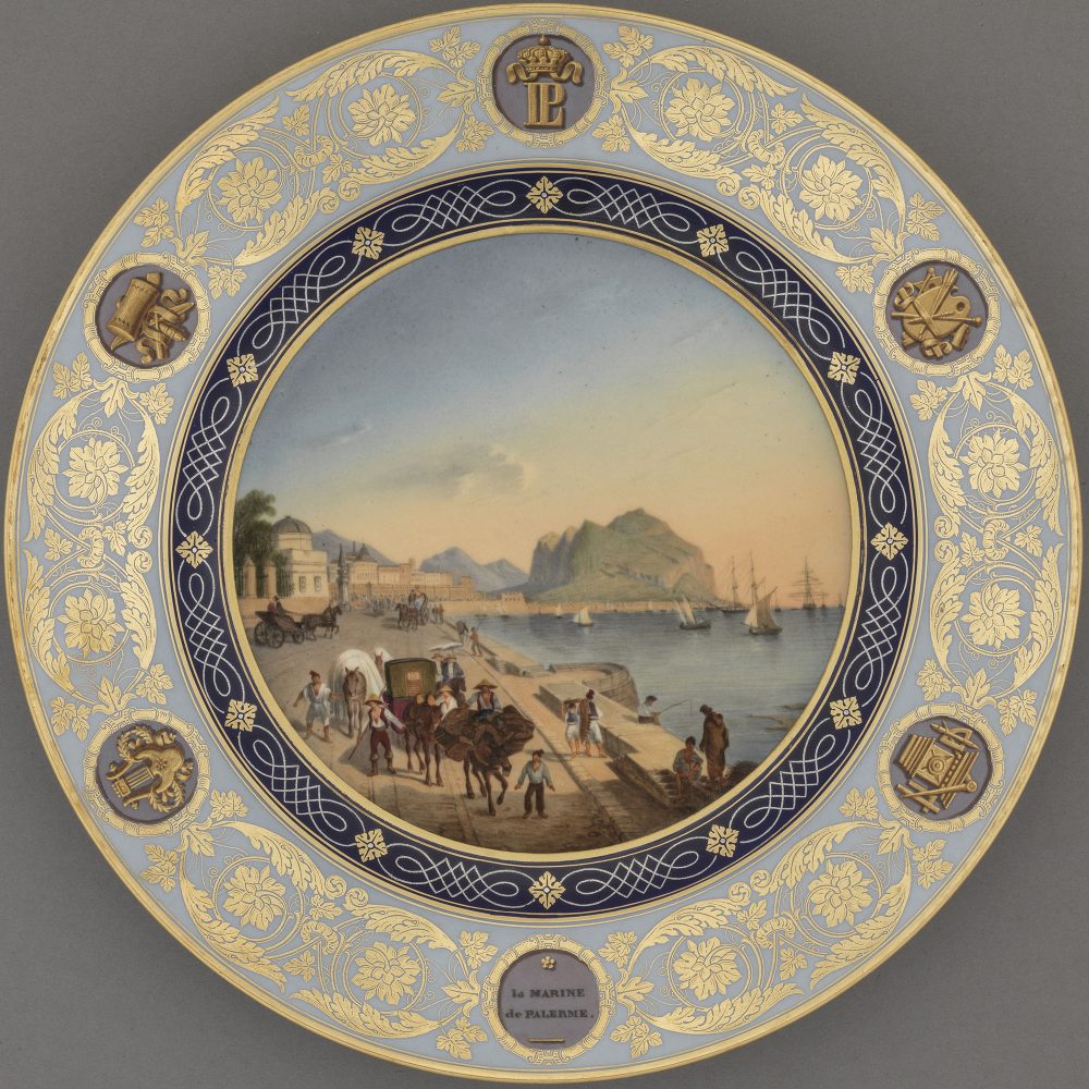 Sevres plate from service historique - Palermo