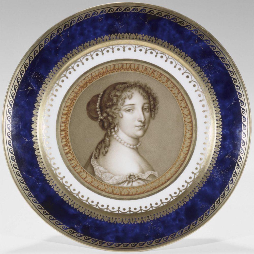 Sevres Service Iconographique 18 Portrait Plate Madame De Maintenon