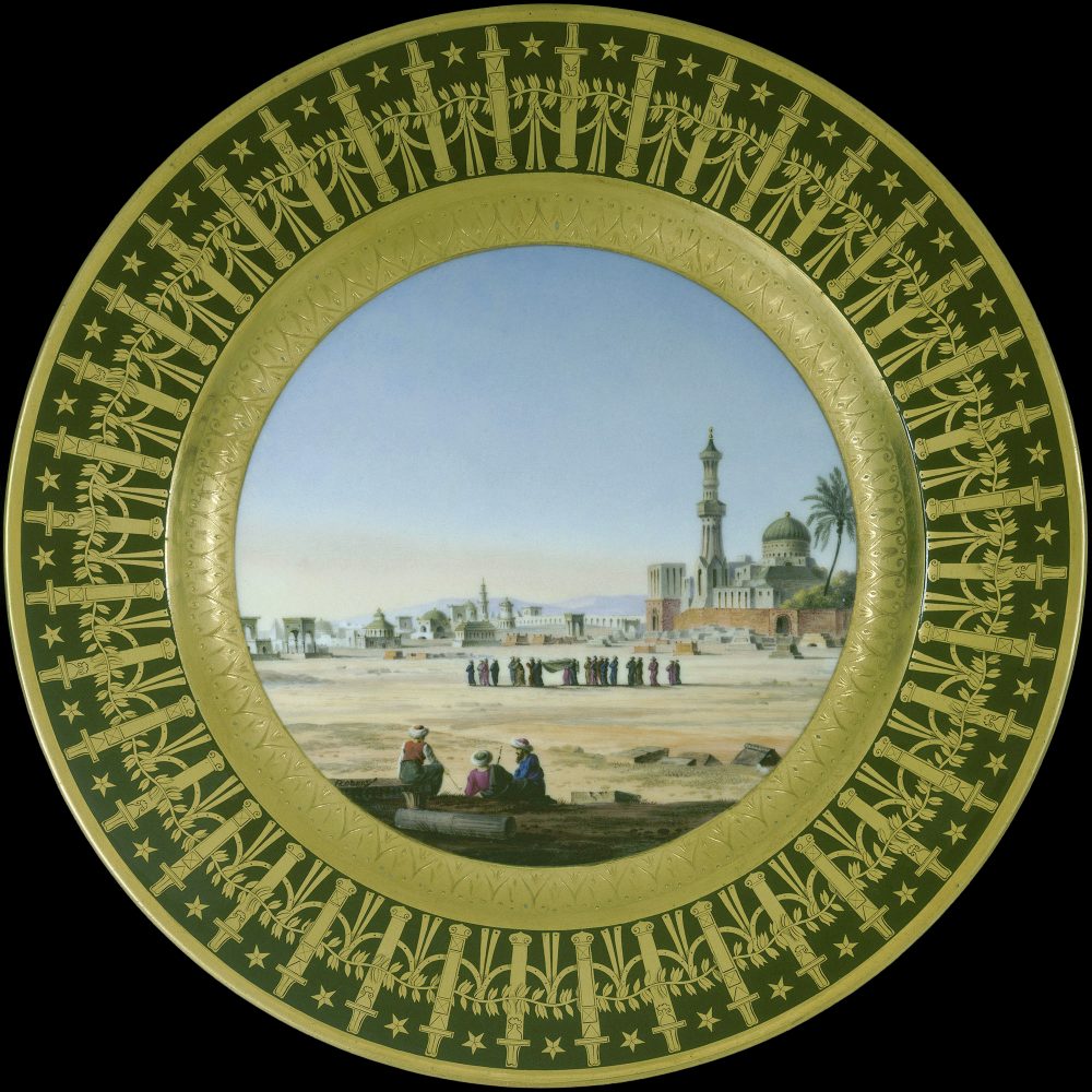 Sevres Plate 57x Service Particulier De Lempereur Les Tombeaux Des Mamelucks Pres Du Caire