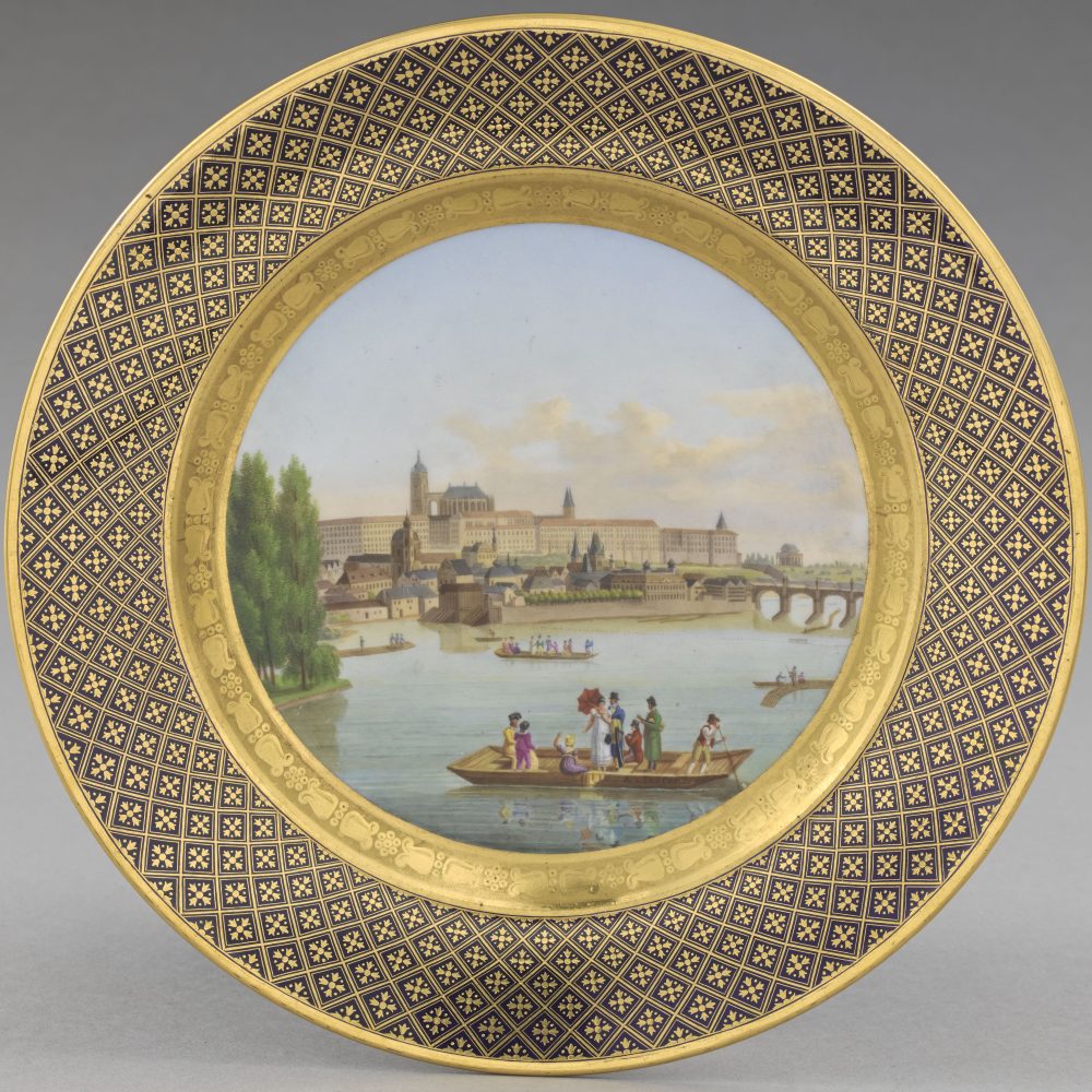 Sevres Plate 03z Service Des Vues Diverses Prague