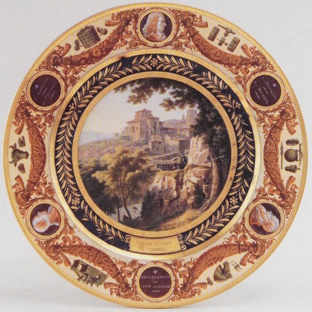 Sevres Plate Departements Service Puy De Dome