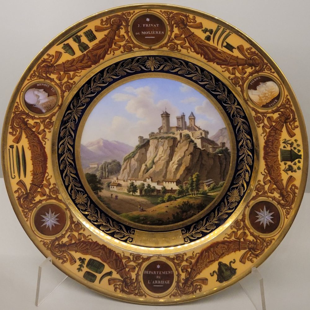 Sevres Plate Departements Service Ariege