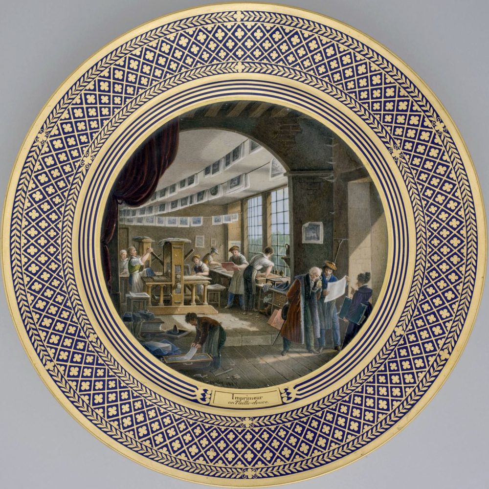 Sevres Plate 132x Service Des Arts Industriels Impimeur 1
